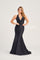 Prom Dresses Halter Long Formal Fitted Prom Dress Black