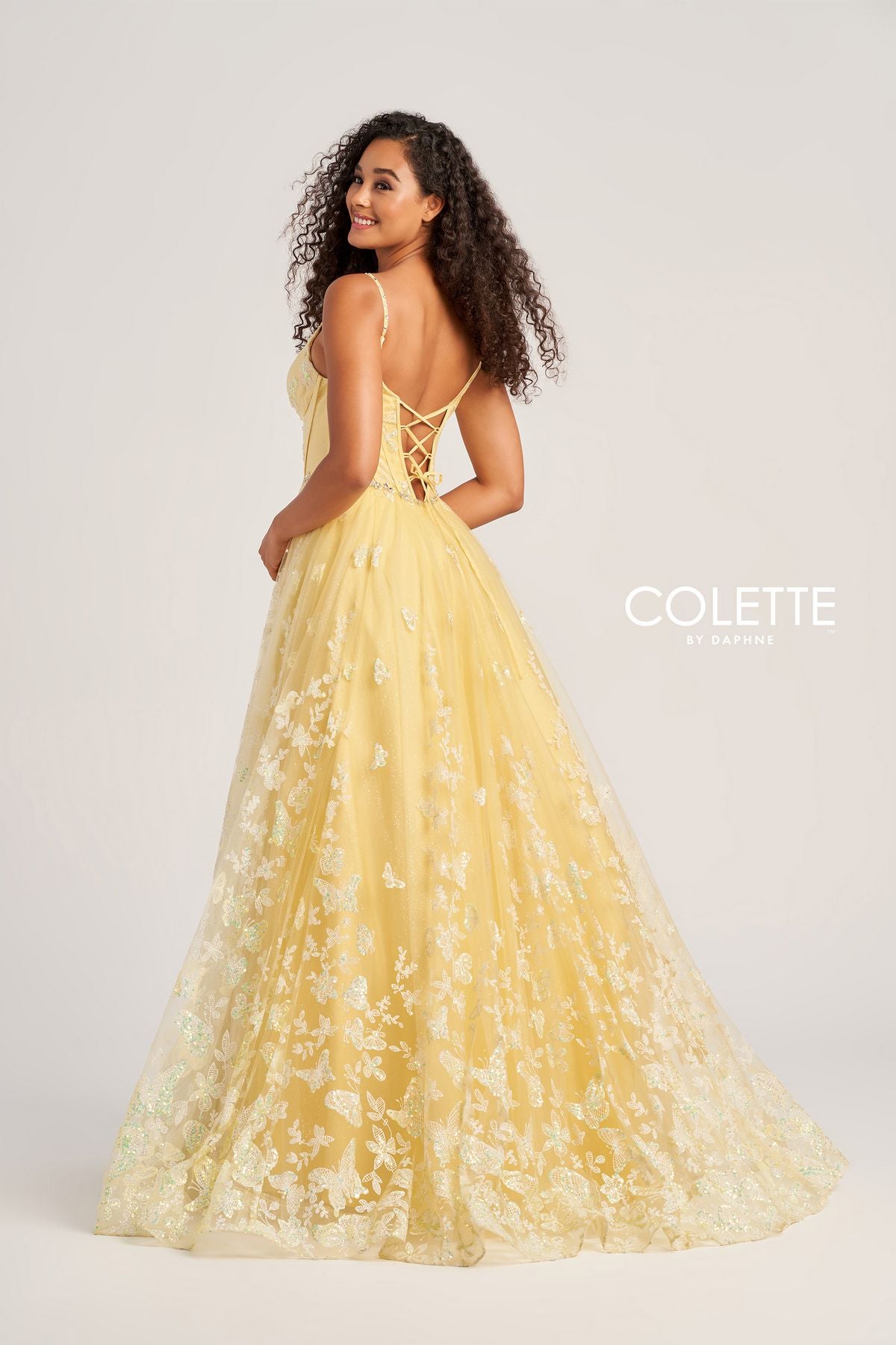 Colette CL5233 Long Glitter Formal Prom Dress