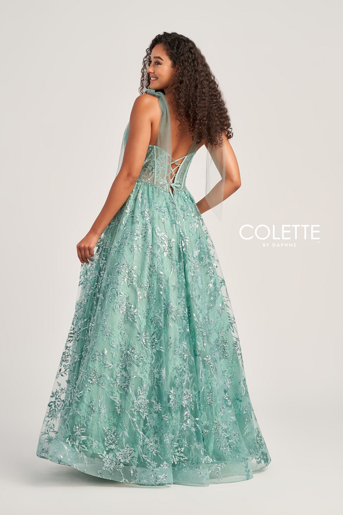 Colette CL5236 Long Glitter Formal Sequin Prom Dress