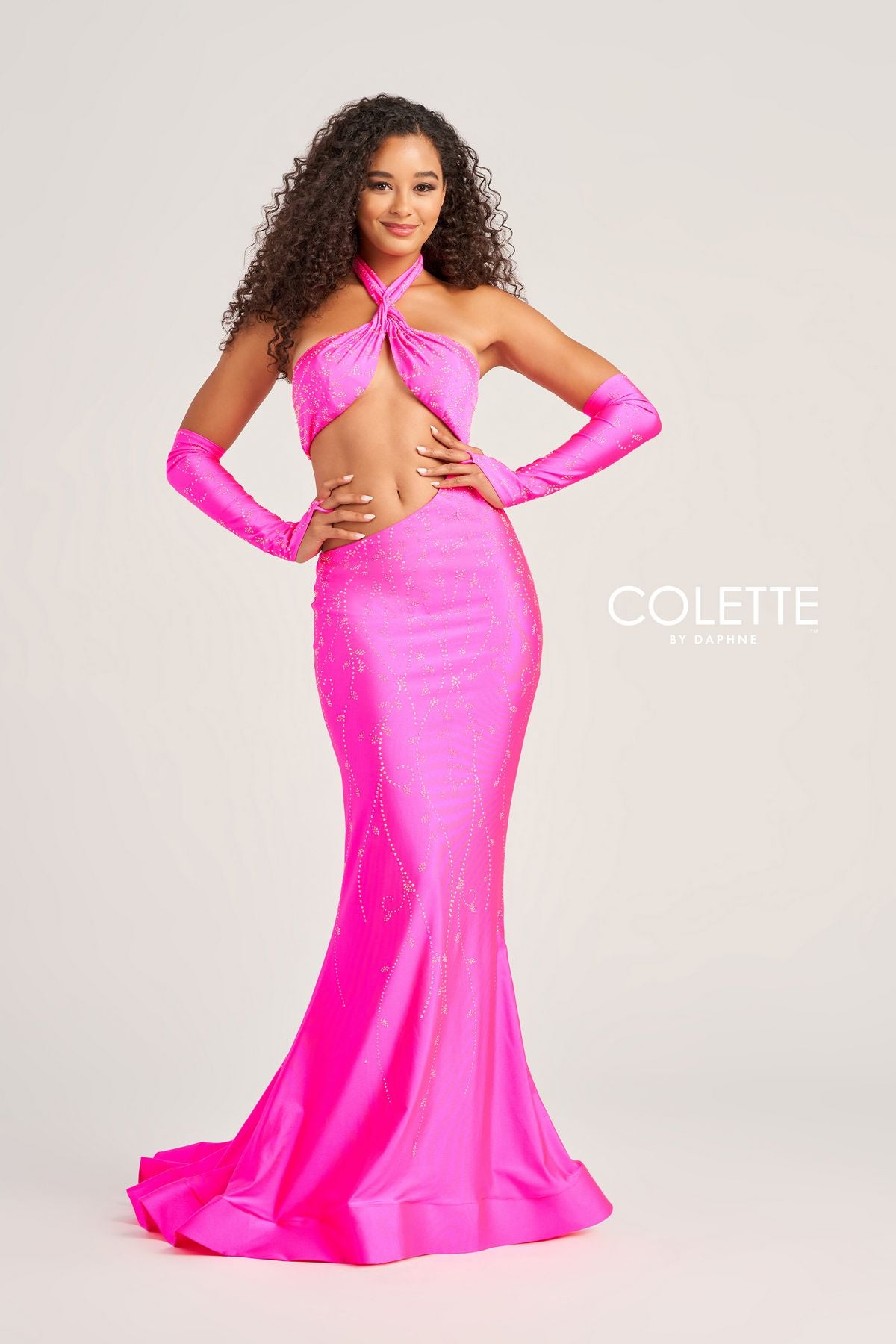 Colette CL5263 Cut Out Long Formal Mermaid Prom Dress