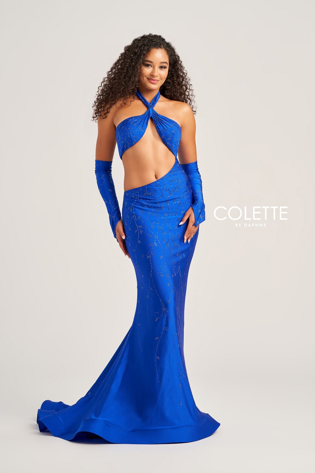 Colette CL5263 Cut Out Long Formal Mermaid Prom Dress
