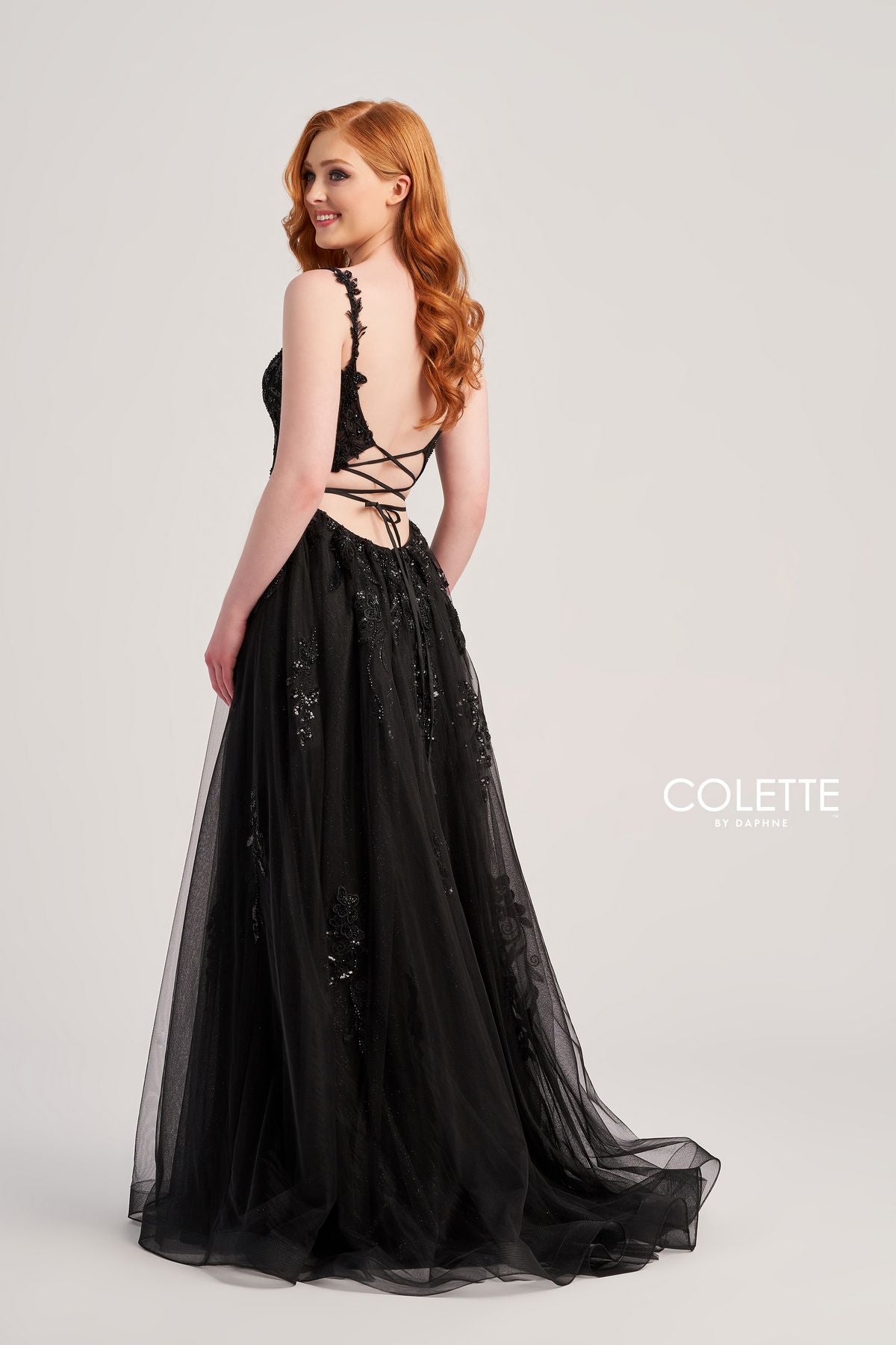 Colette CL5287 Glitter Formal Long Sequin Prom Dress