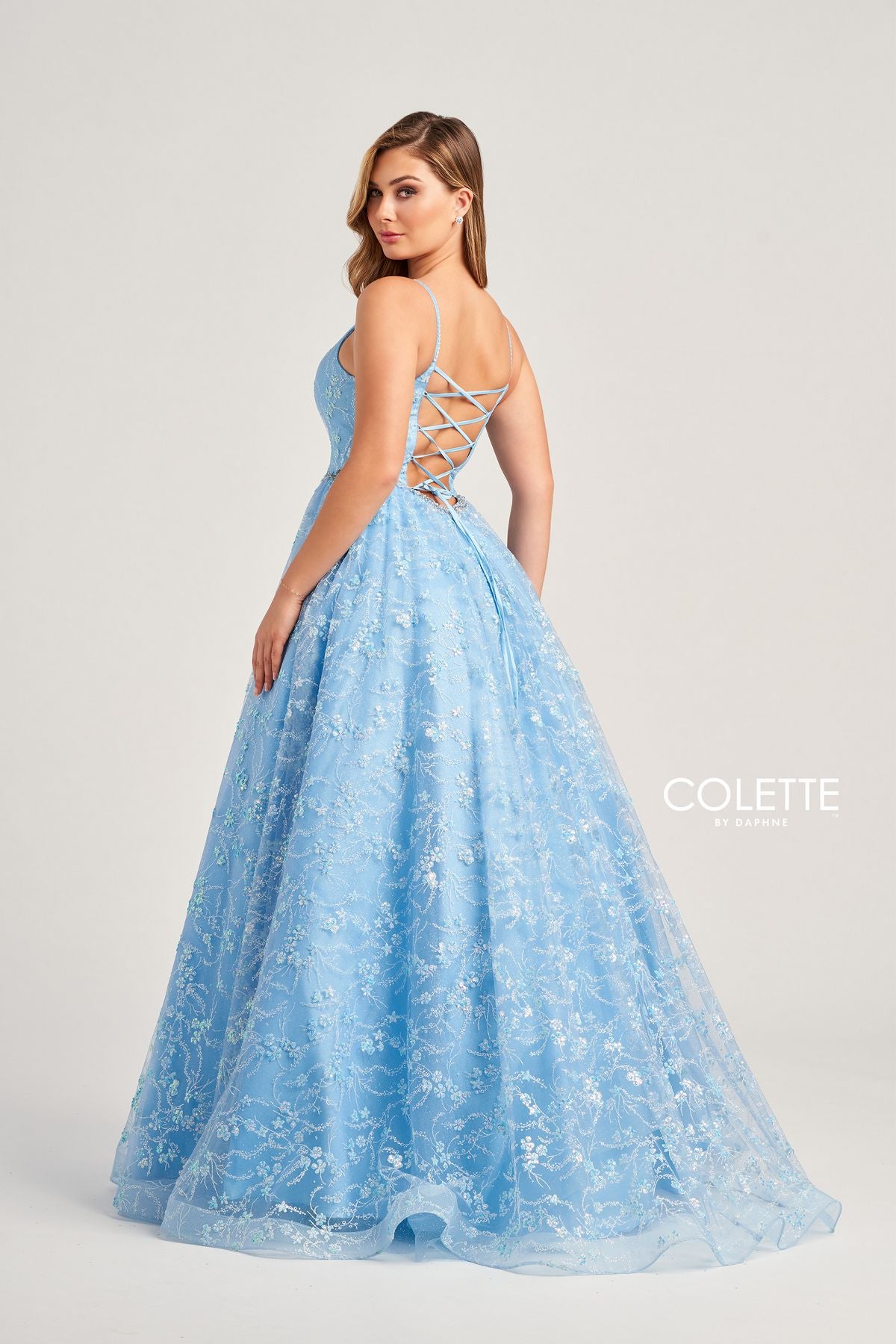 Prom Dresses Sequin Prom Long Formal Ball Gown Light Blue