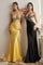Prom Dresses Long Fitted Evening Gown Yellow