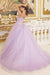 Nox Anabel CU1115 Long Spaghetti Strap Quinceanera Dress Ball Gown Lilac