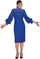 Divine Apparel DCC4841 Fitted Long Sleeve Midi Cocktail Dress