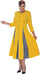 Cocktail Dresses Midi Long Sleeve Cocktail Dress Yellow