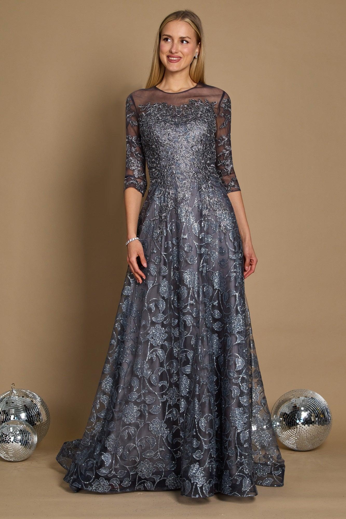 Dylan & Davids Long Formal Navy Evening Dress