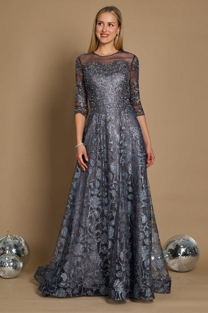 Dylan & Davids Long Formal Navy Evening Dress