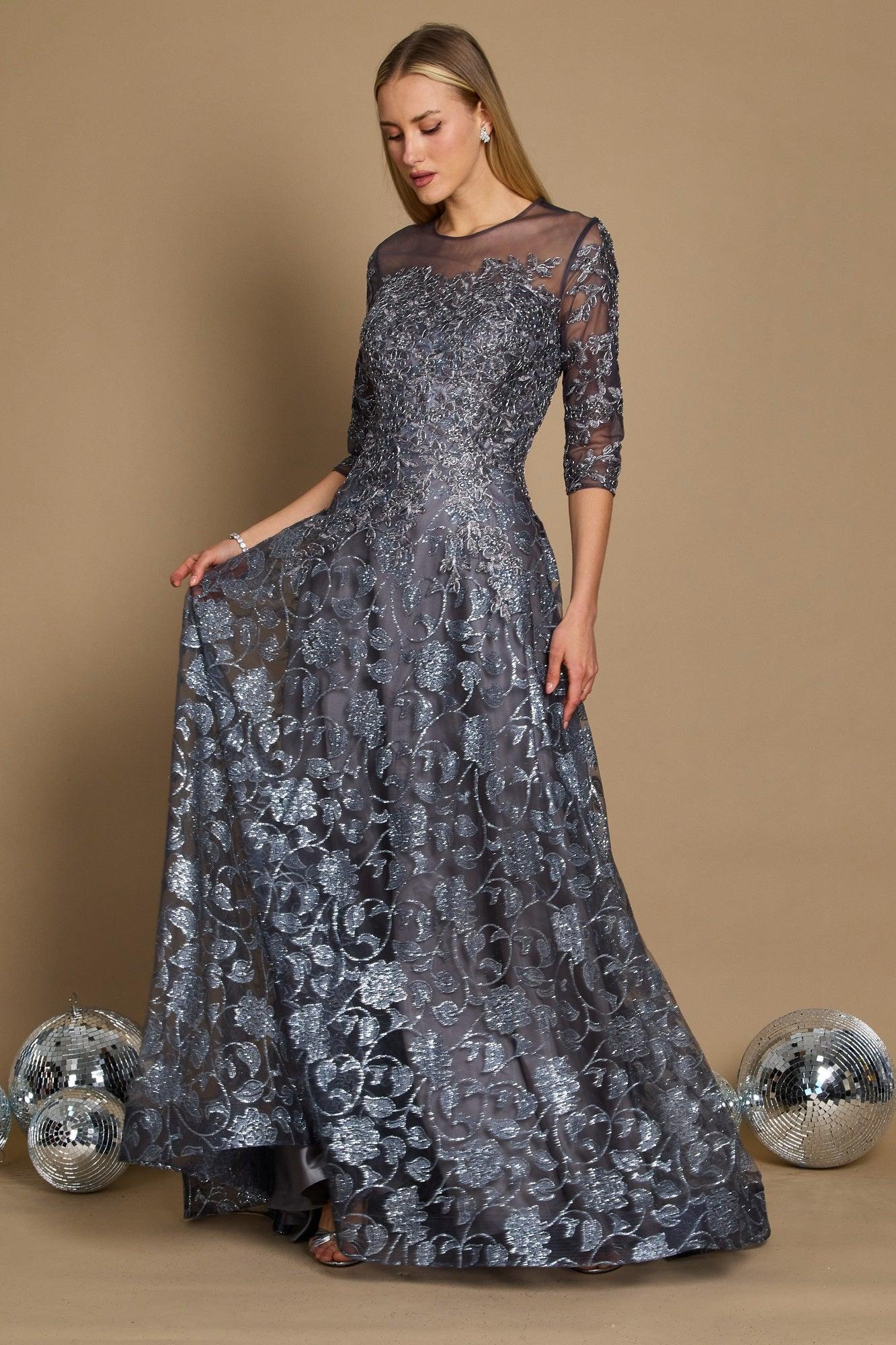 Dylan & Davids Long Formal Navy Evening Dress
