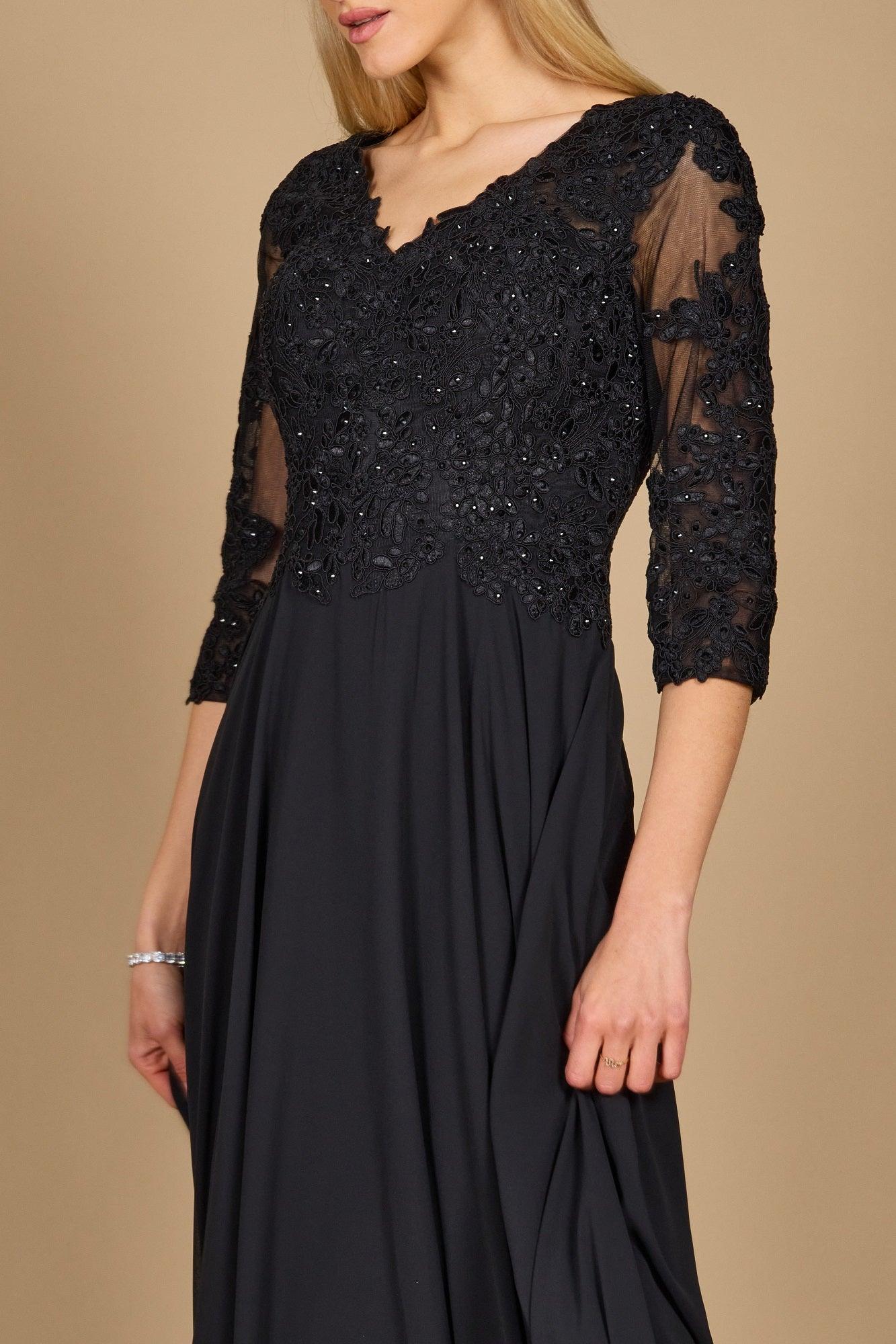 blue dress for baby girl Chiffon Long Formal Mother of the Bride Dress – The Dress Outlet