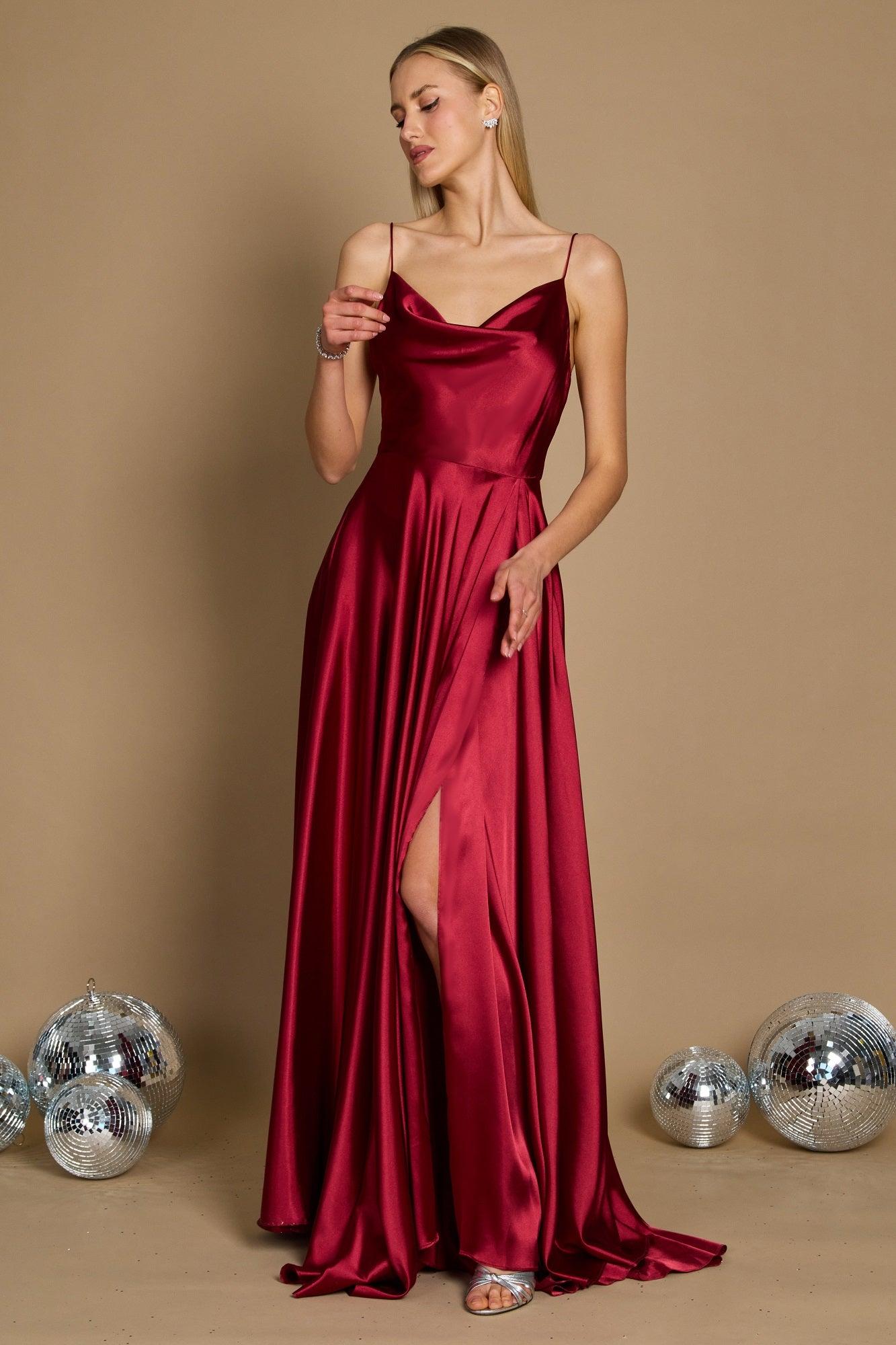 Formal Cowl Neck Spaghetti Strap Party Dress The Dress Outlet Formal Cowl Neck Spaghetti Strap Party Dress The Dress Outlet