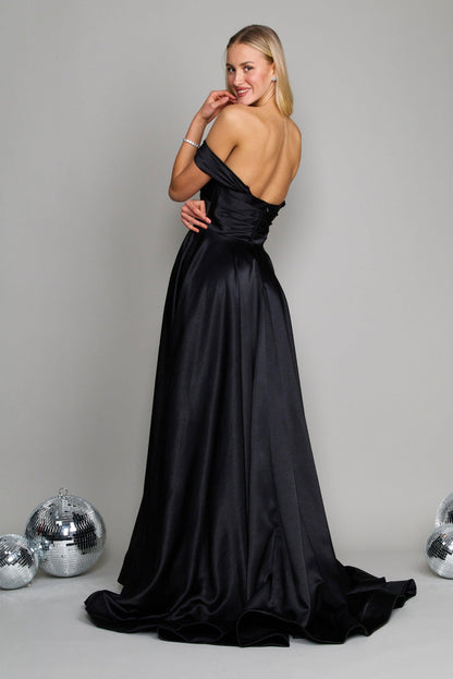 Prom Dresses Long Formal Black Tie Ball Gown Black