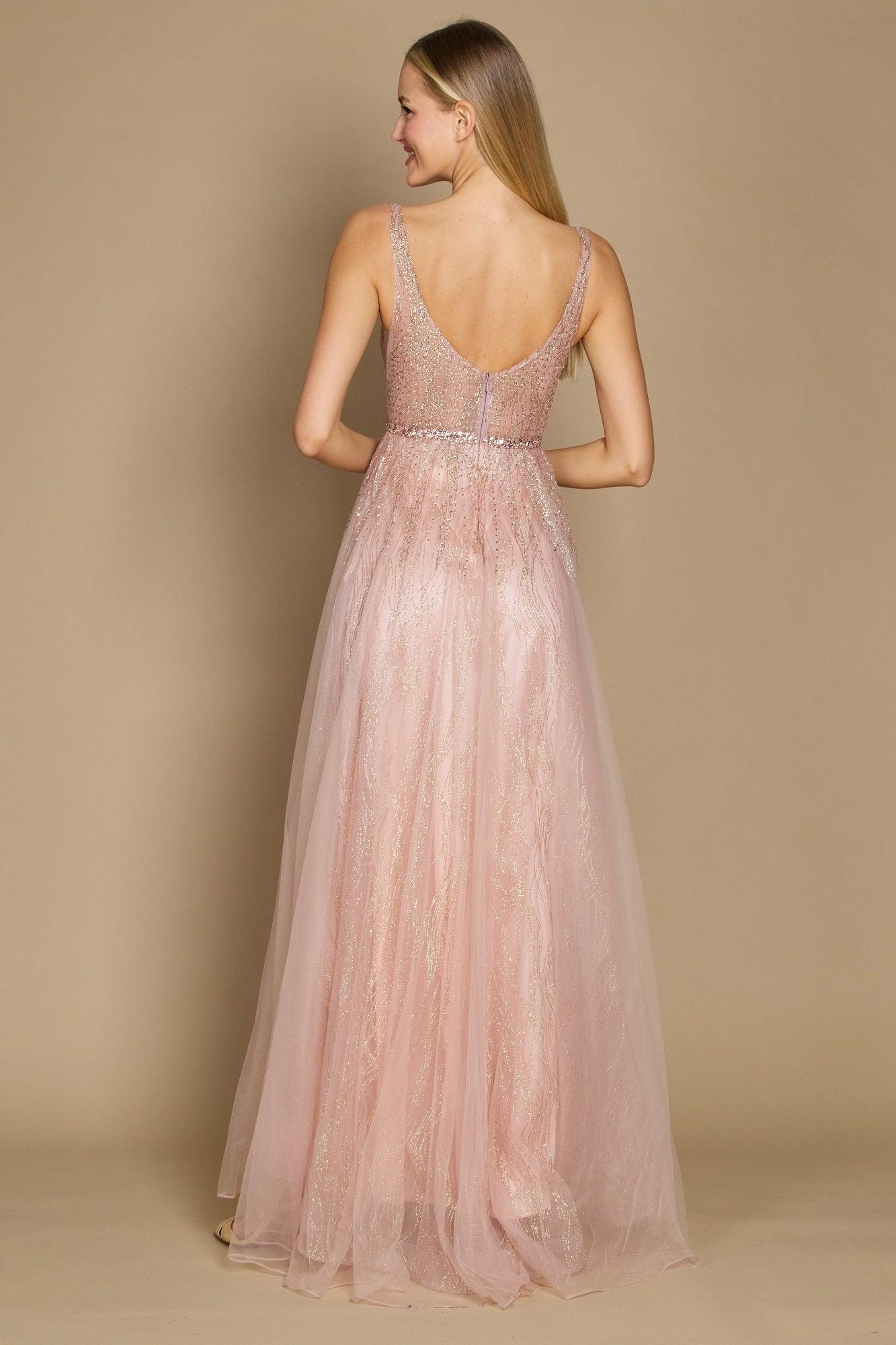 Rose Gold Long Formal Prom Rose Gold Dress
