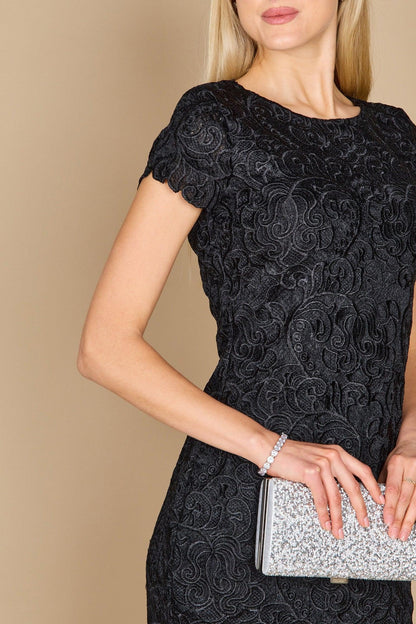 Short Lace Formal Evening Cocktail Dress Black