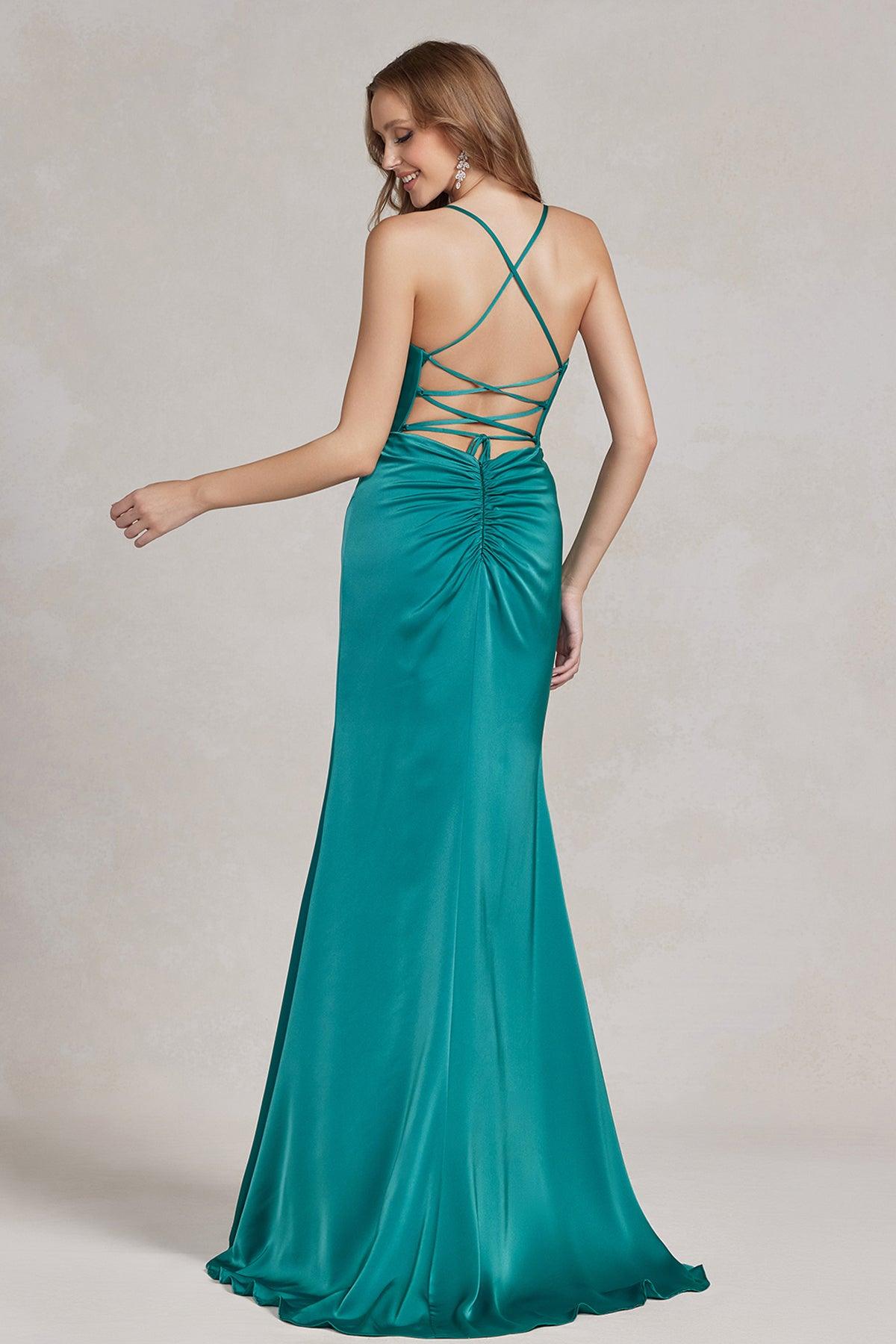 Nox Anabel E1068 Long Formal Fitted Prom Dress