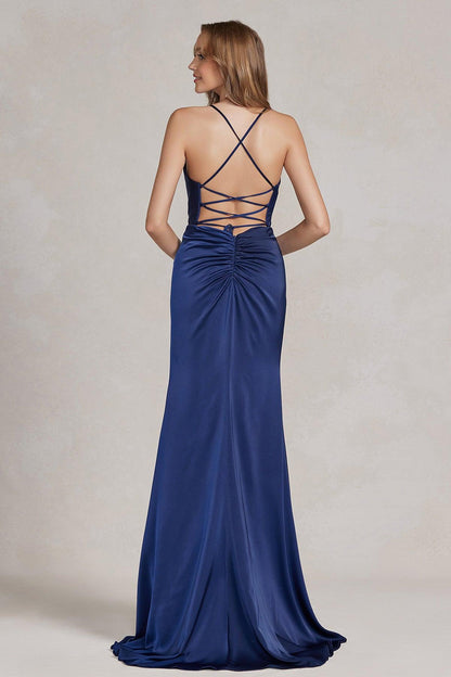Nox Anabel E1068 Long Formal Fitted Prom Dress