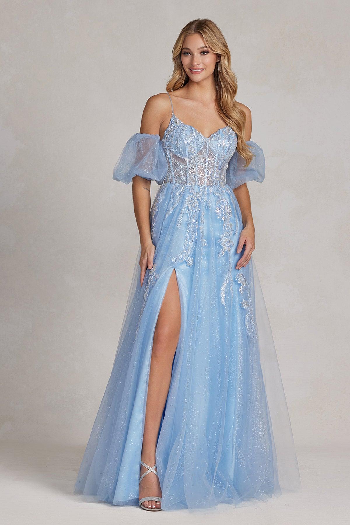Nox Anabel E1173 Prom Long Formal Dress Blue 