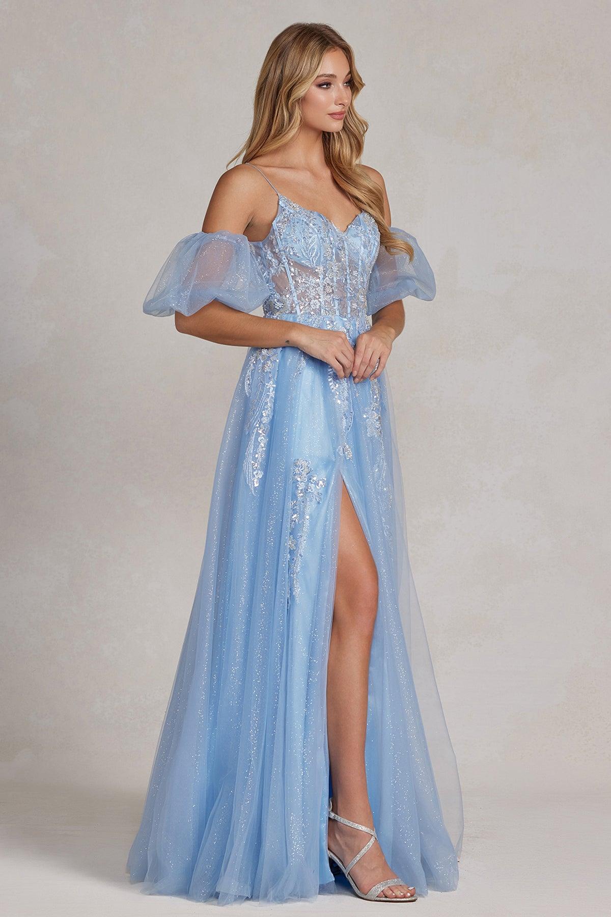 Nox Anabel E1173 Prom Long Formal Dress Blue 