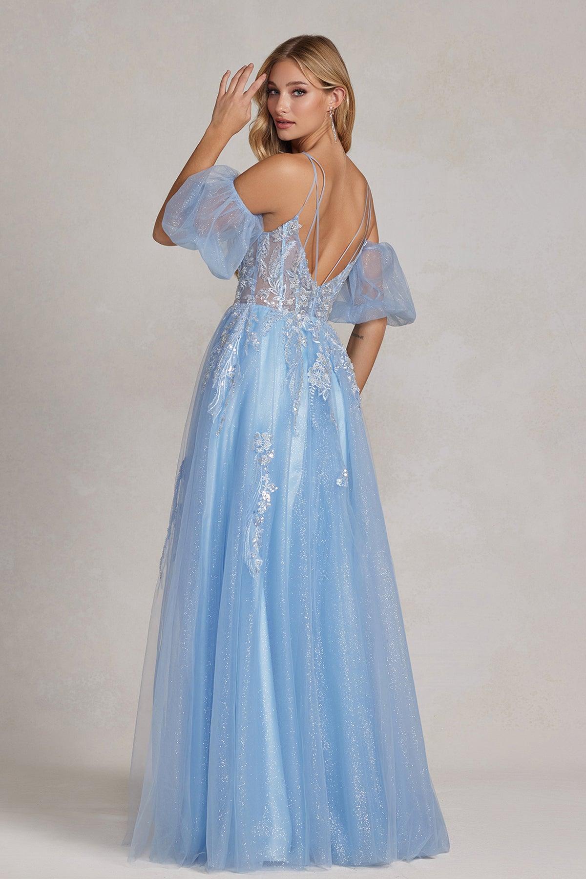 Nox Anabel E1173 Prom Long Formal Dress Blue 