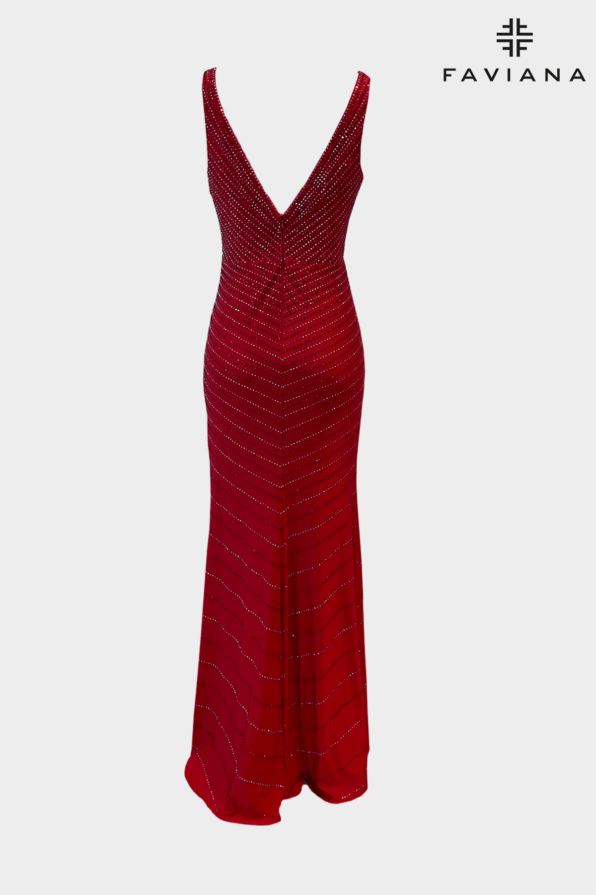 Faviana ES10893 Long Sleeveless Formal Prom Dress