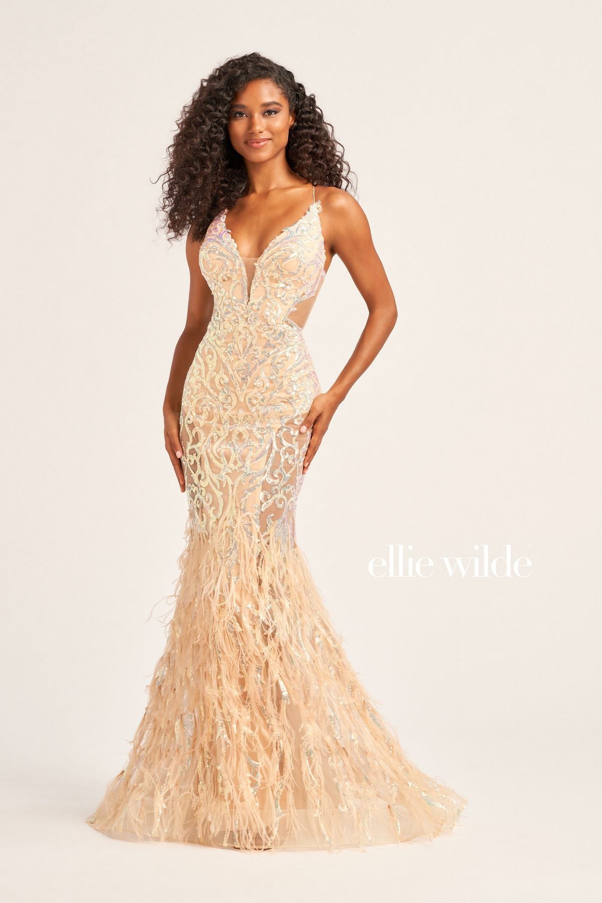 Ellie Wilde EW35006 Prom Long Fitted Formal Evening Dress
