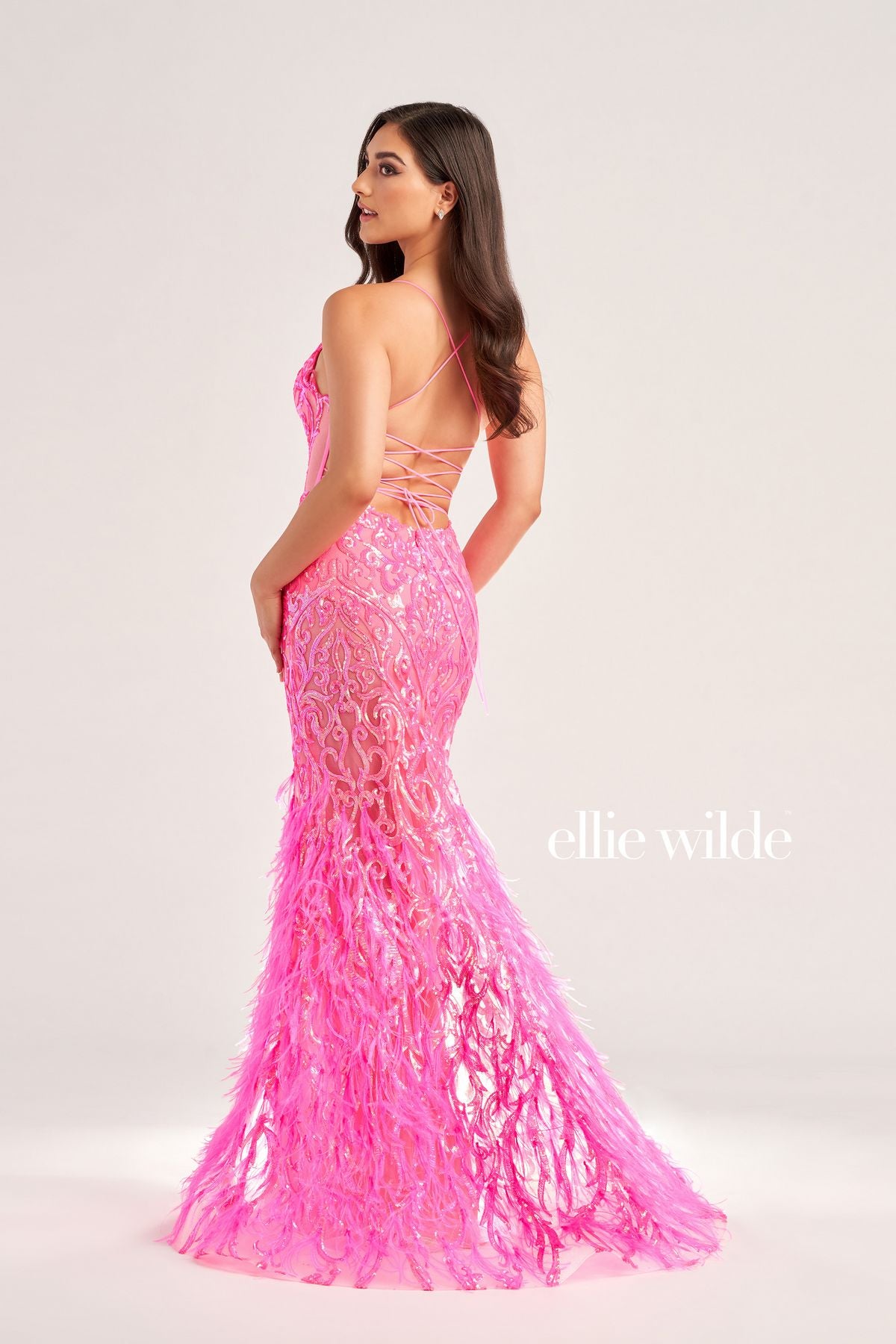 Ellie Wilde EW35006 Prom Long Fitted Formal Evening Dress