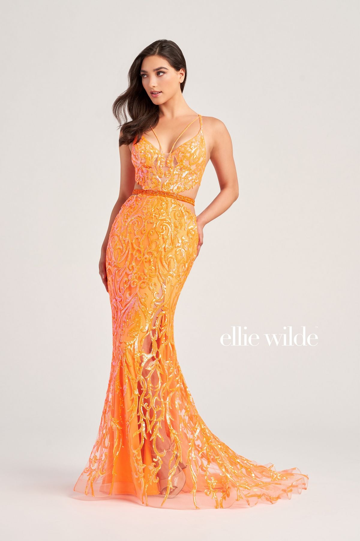 ellie wilde orange prom dress Prom live featuring dresses from Ellie Wilde