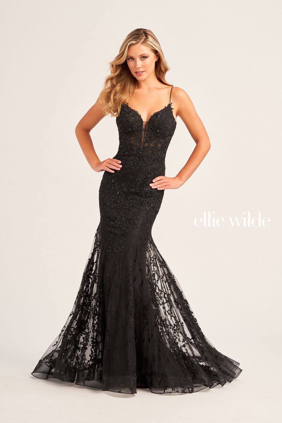 Prom Dresses Long Fitted Formal Glitter Prom Dress Black