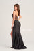 Prom Dresses Fitted Prom Formal Long Gown Black