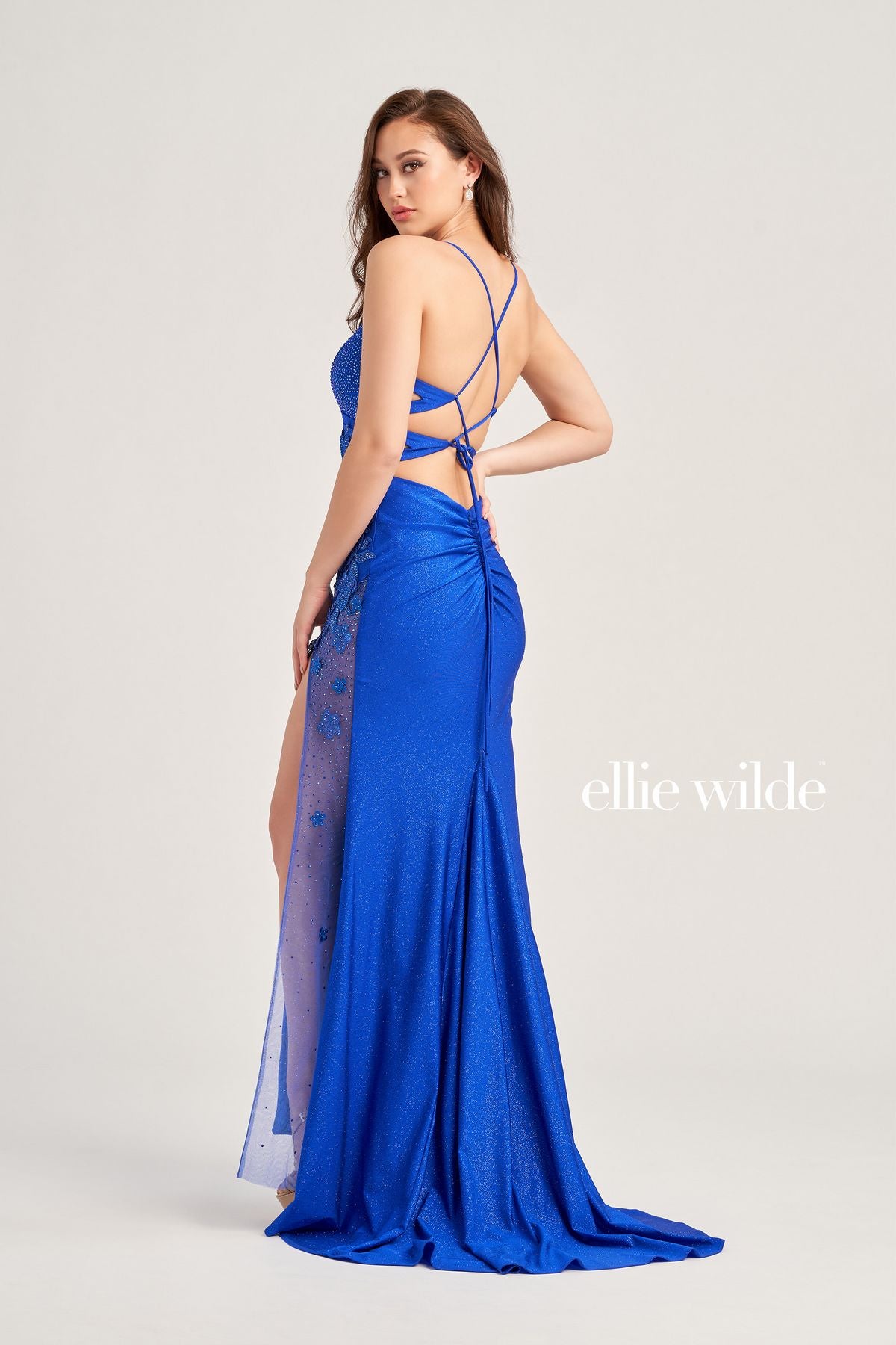 Ellie Wilde EW35030 Prom Formal Beaded Applique Long Gown