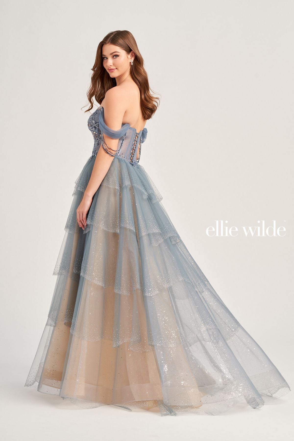 Ellie Wilde EW35040 Prom Long Beaded Ball Gown
