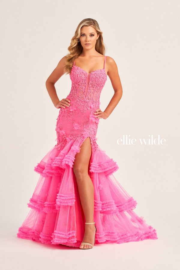 Ellie Wilde EW35050 Prom Long Mermaid Glitter Formal Dress