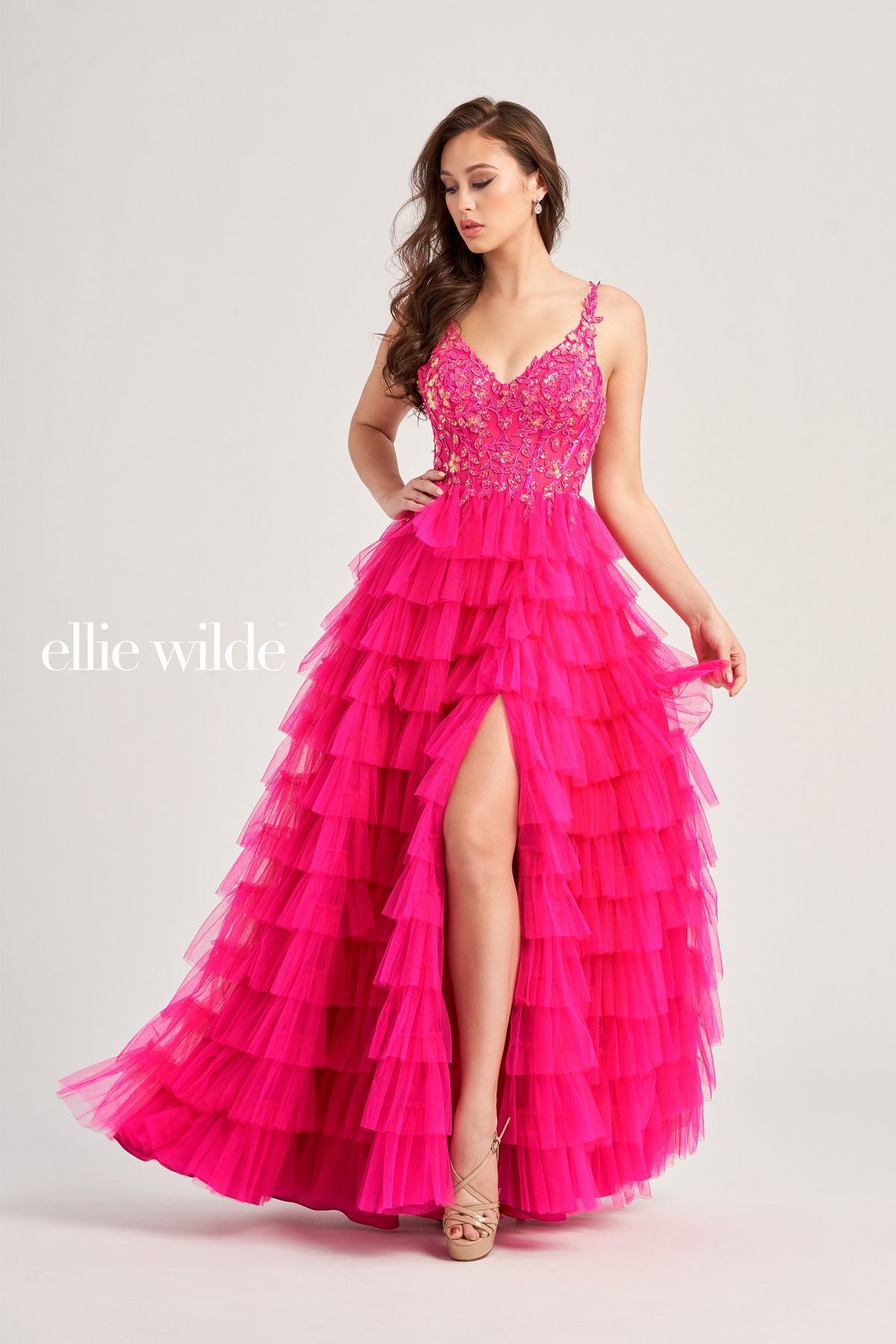Ellie Wilde EW35059 Prom Long Beaded Ball Gown