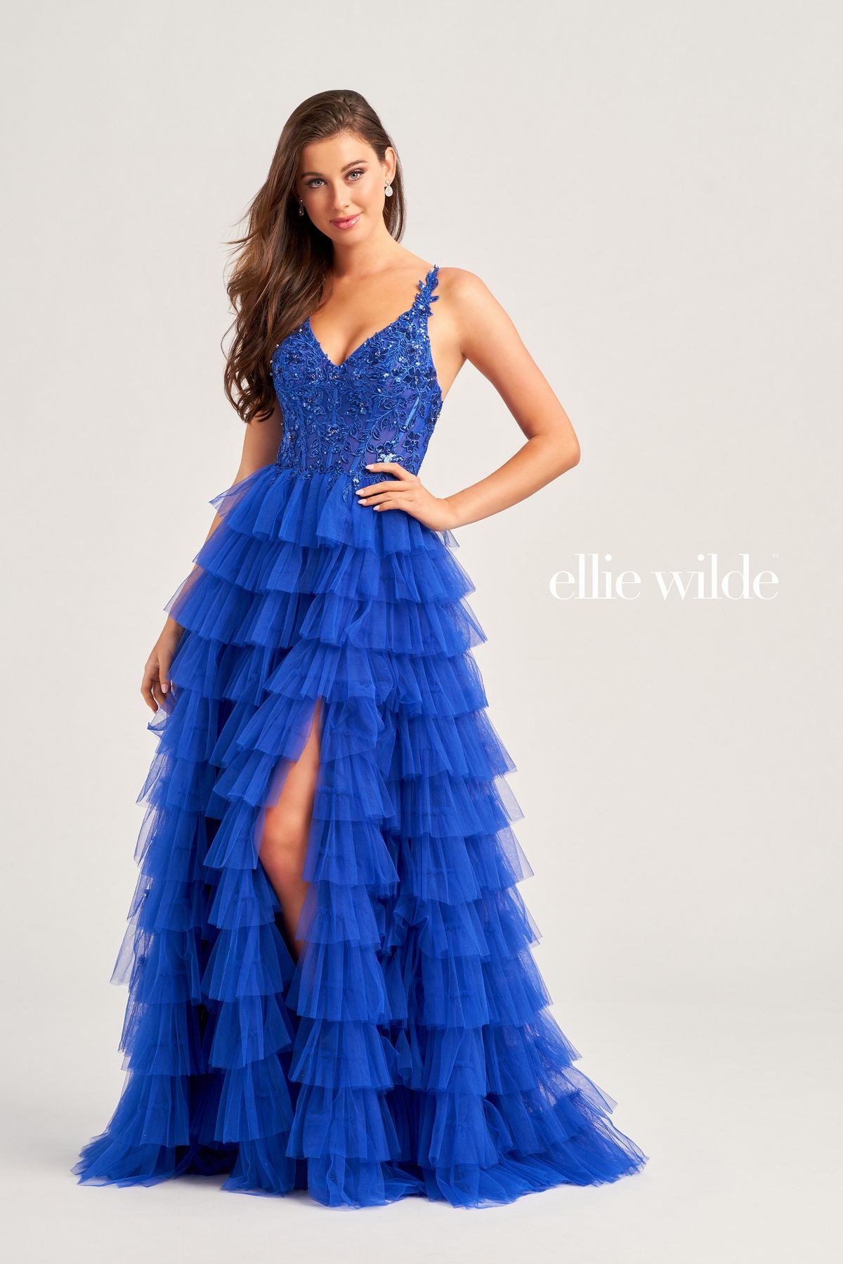 Ellie Wilde EW35059 Prom Long Beaded Ball Gown  The Dress Outlet