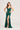 Prom Dresses Formal Fitted Slit Long Prom Gown Emerald
