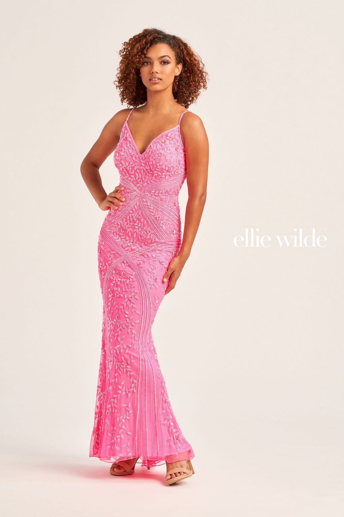 Prom Dresses Long Formal Fitted Evening Prom Gown Hot Pink