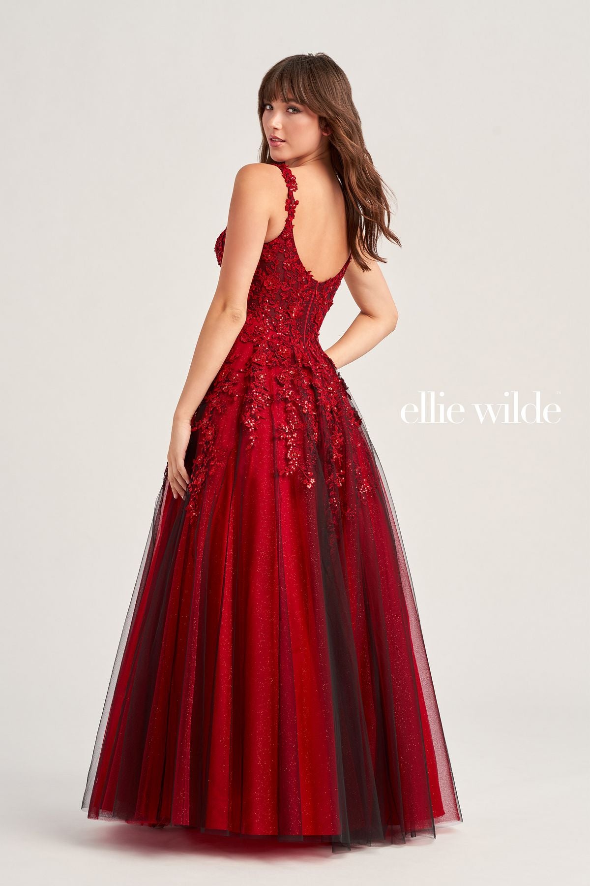 Ellie Wilde EW35068 Prom Long Glitter Ball Gown