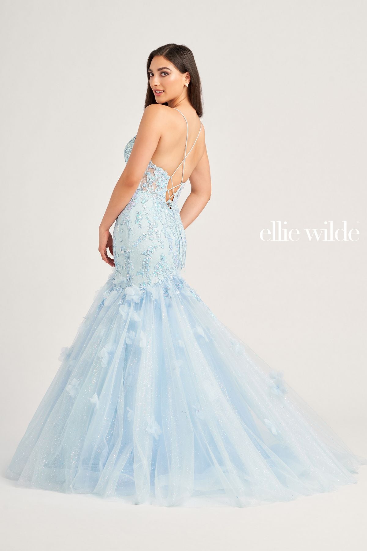 Ellie Wilde EW35080 Long Mermaid Formal Sequin Prom Gown