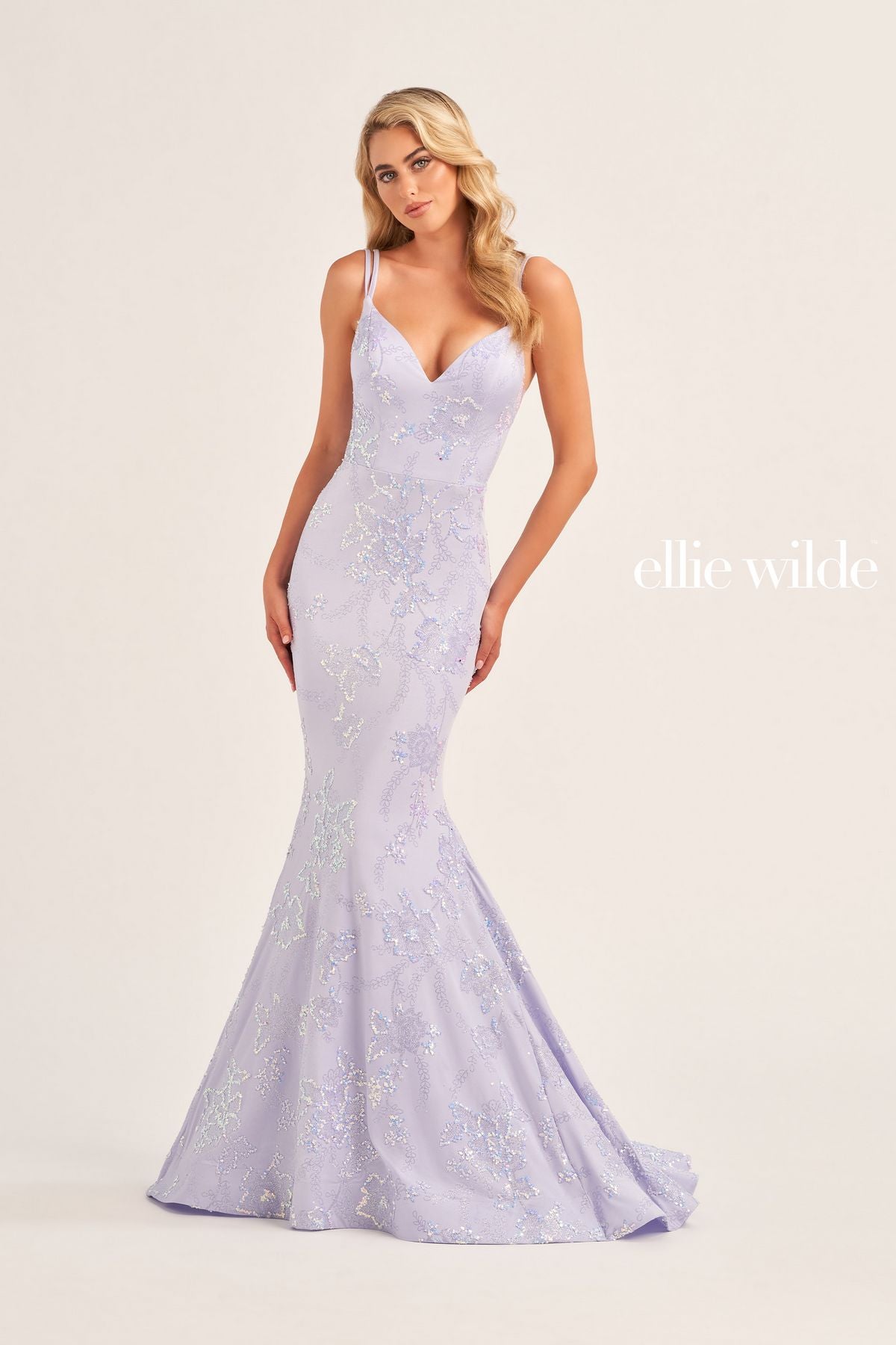 Ellie Wilde EW35083 Prom Fitted Long Formal Gown