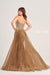 Prom Dresses Prom Long Fitted Overskirt Formal Dress Coffee