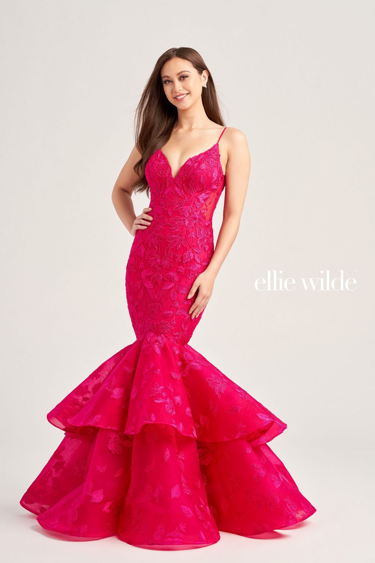 Ellie Wilde EW35092 Mermaid Long Formal Prom Gown