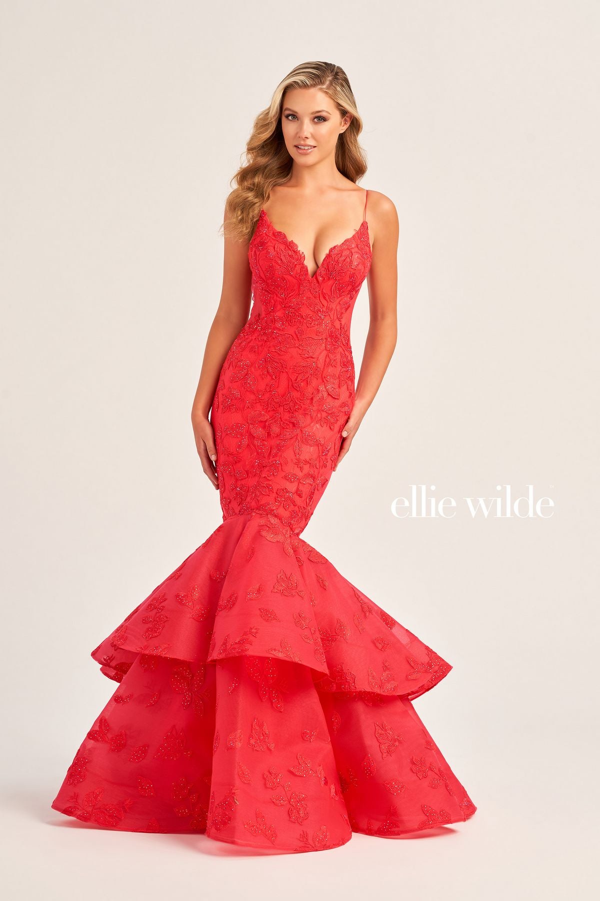 Ellie Wilde EW35092 Mermaid Long Formal Prom Gown