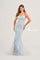 Prom Dresses Long Fitted Sequin Formal Prom Dress Light Blue