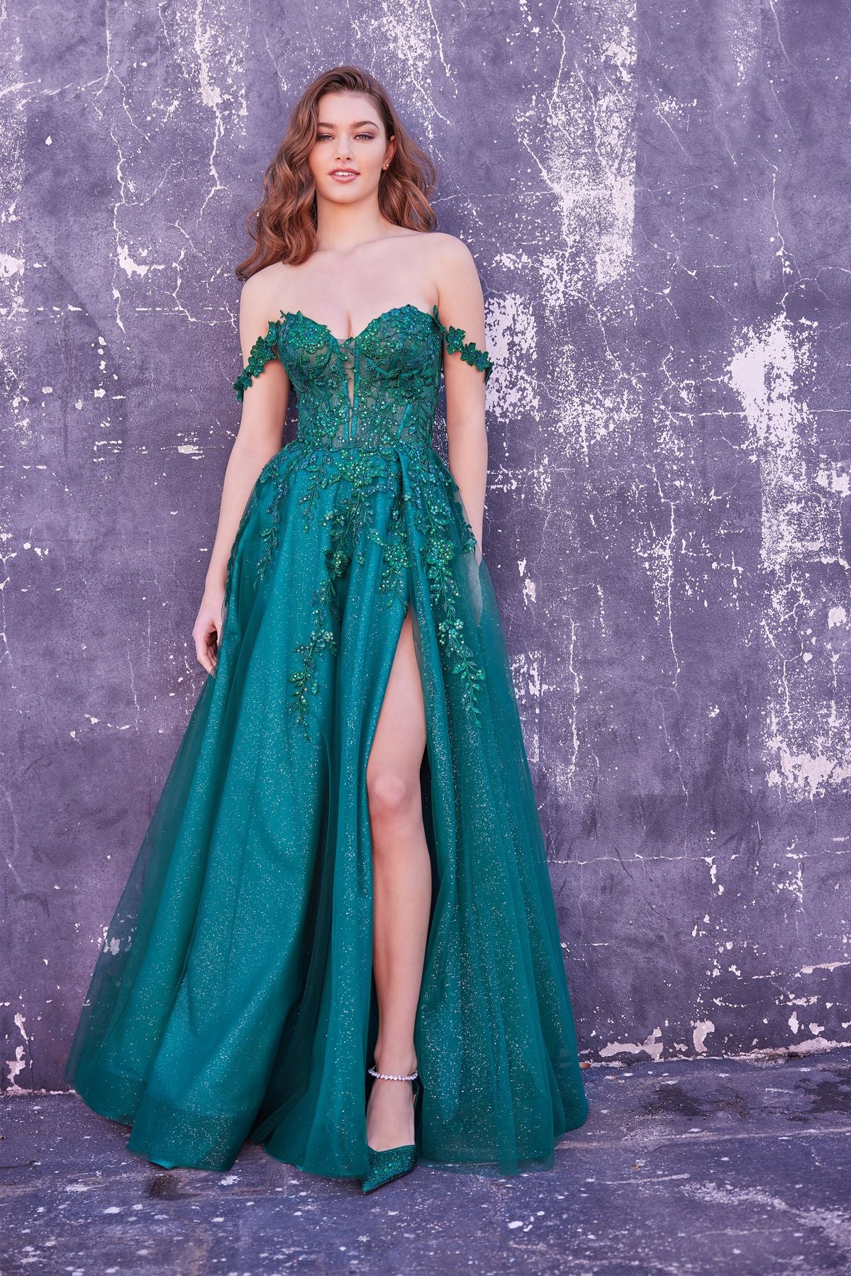 Prom Dresses Prom Long Formal Glitter Ball Gown Emerald