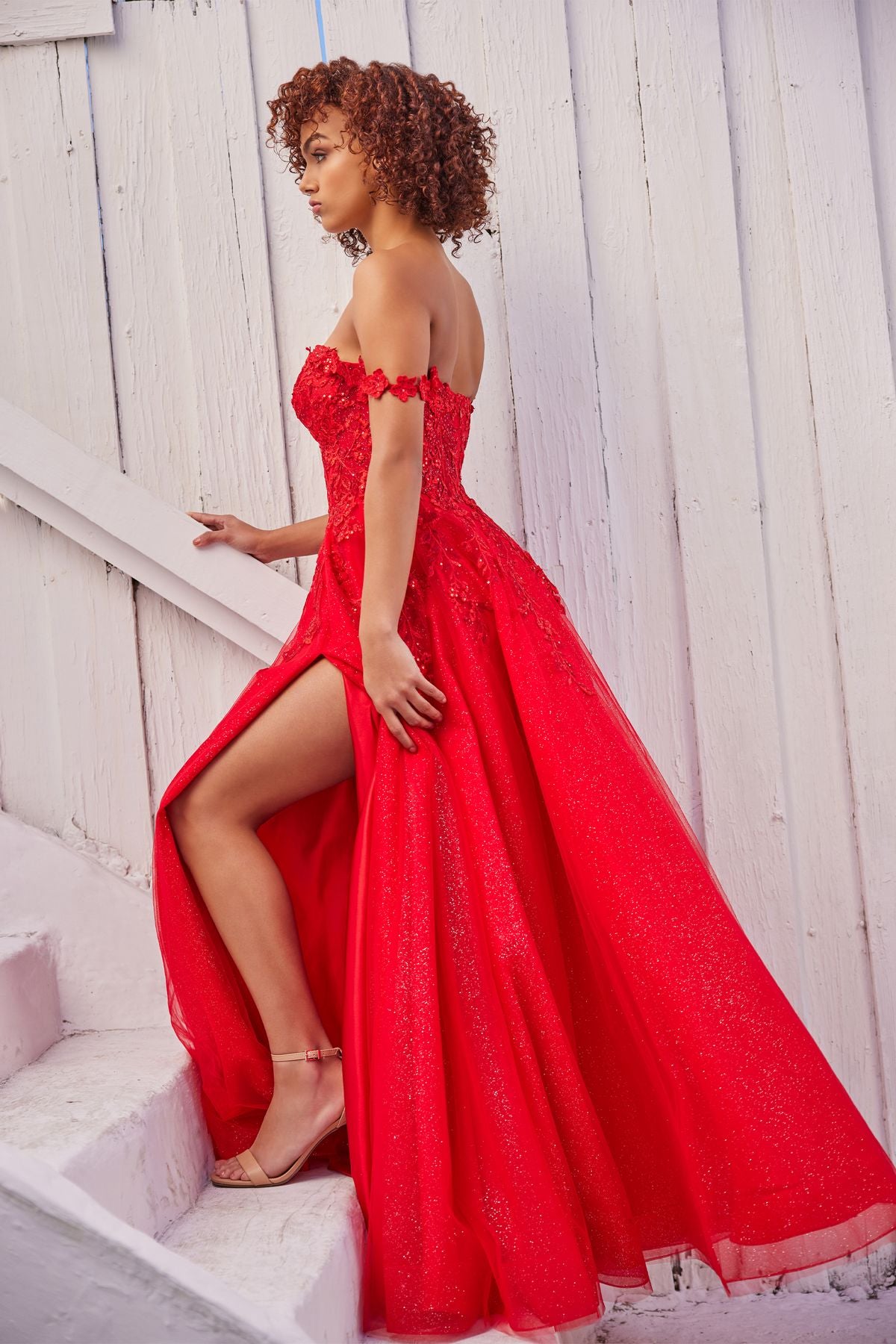 Prom Dresses Prom Long Formal Glitter Ball Gown Red