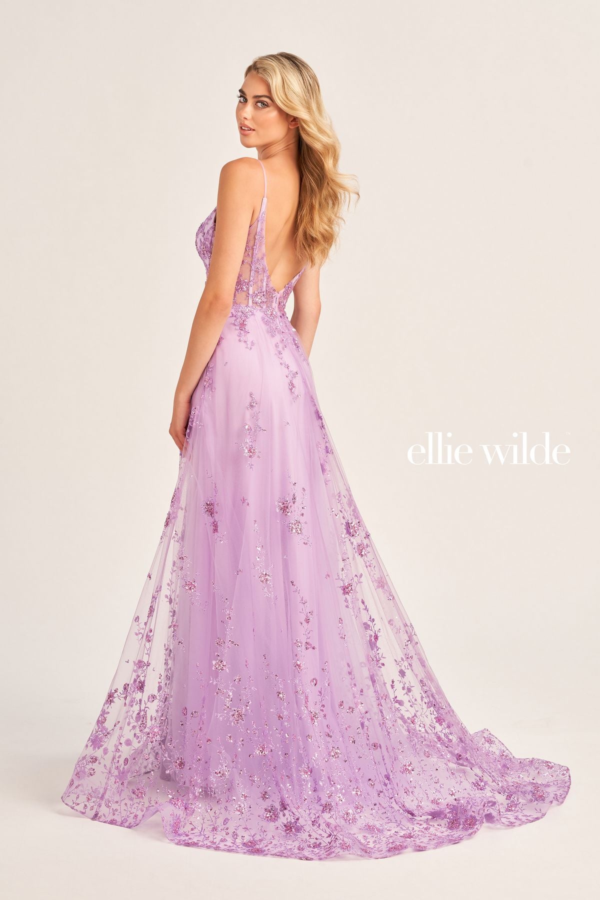 Ellie Wilde EW35105 Prom Long Formal Glitter Evening Gown