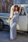 Prom Dresses Fitted Formal Long Sequin Prom Dress Slate