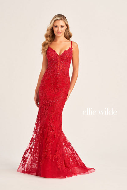Prom Dresses Long Formal Sequin Evening Prom Gown Ruby