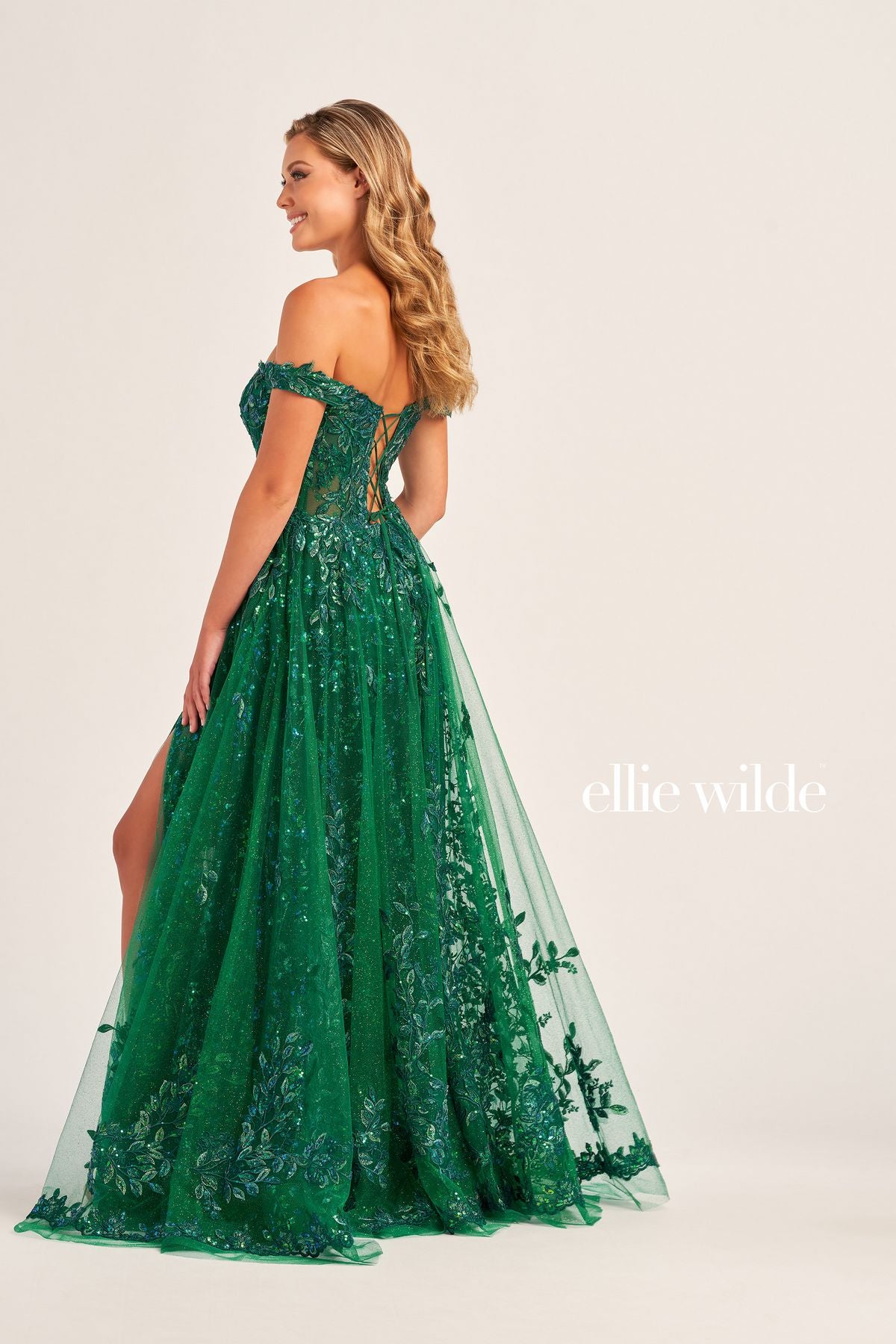 Ellie Wilde EW35116 Prom Long Glitter Ball Gown